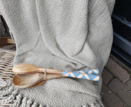 Houten lepel en vork