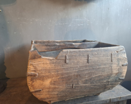 Oud houten rijstmand