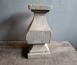 Houten kandelaar
