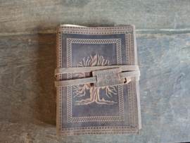 Notitieboek leder levensboom