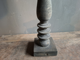 Houten kandelaar