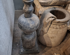 Staande lamp met linnen kap