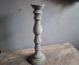 Houten kandelaar
