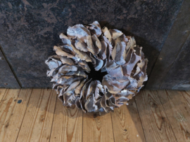 Krans palmwreath white wash
