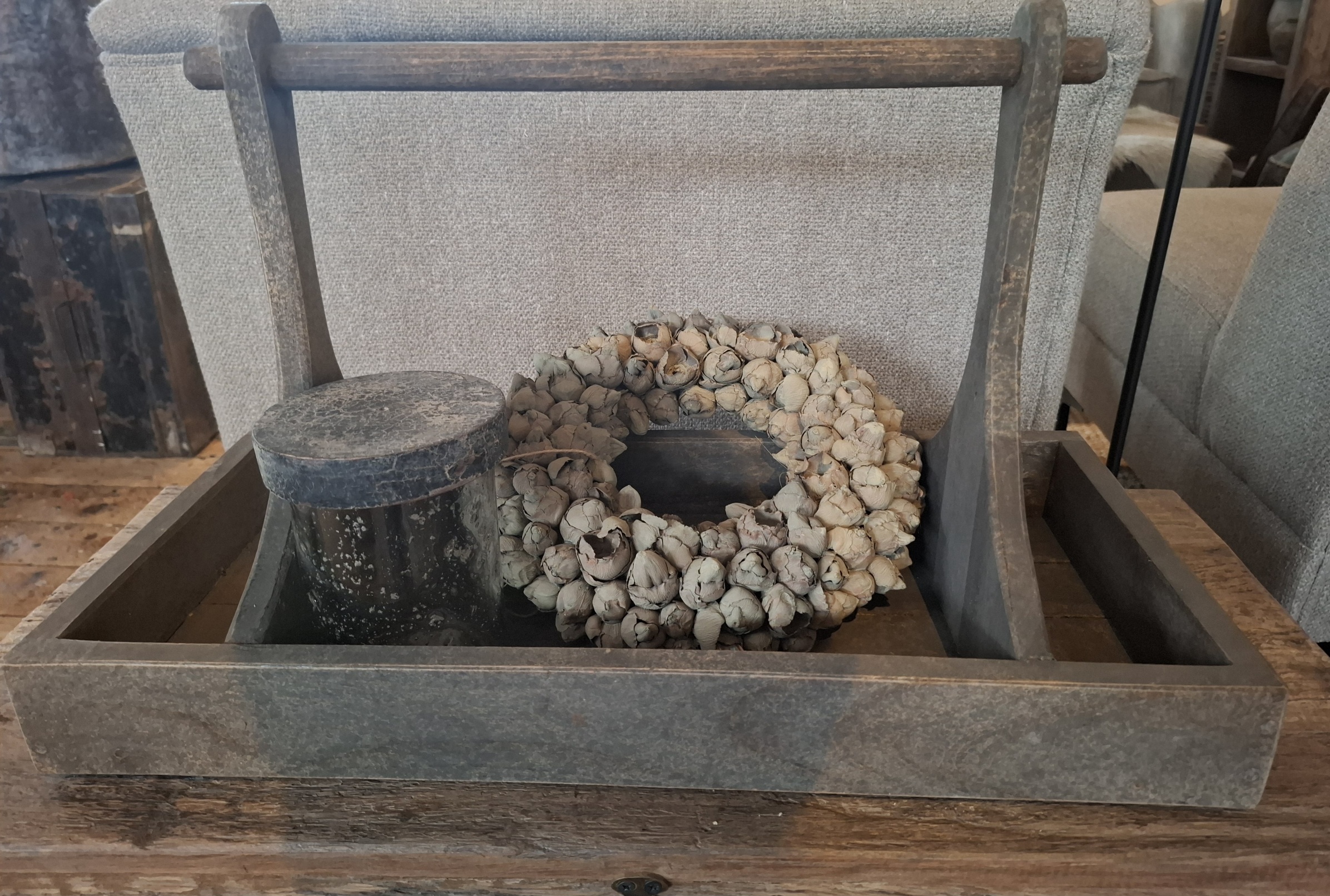 Serveerblad met hengsel