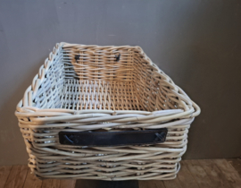 Mand met lederen handvatten