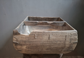 Oud houten Chinese rijstmand