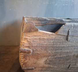 Oud houten rijstmand