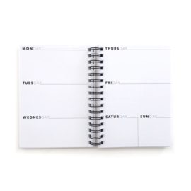 Planner 'Plan Your Work Leopard'