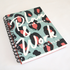 Planner 'Plan Your Work Leopard'