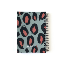 Planner 'Plan Your Work Leopard'