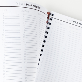 Planner 'Plan Your Work Leopard'