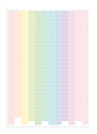 3 Grote Jaarplanners - Wallplanner (datumloos)