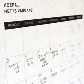 12 Grote Maandplanners - posters (42 x 60 cm) Black&White