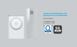 Warmtepomp 5 kW Bosch Compress 7400i AWM 5 met boiler