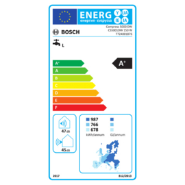 Warmtepompboiler 150L Bosch Compress 5001 DW