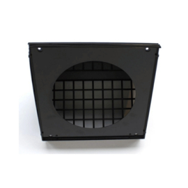 Gevelkap aluminium - hoge doorlaat WTW 160-180mm - Zwart