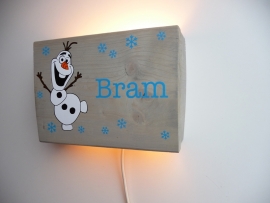 Lamp met naam Olaf Frozen