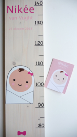 Groeimeter  van geboortekaartje kraamcadeau