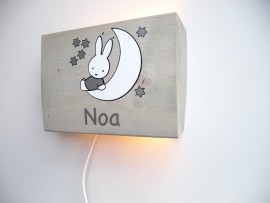 Lamp Nijntje met naam voor Noa