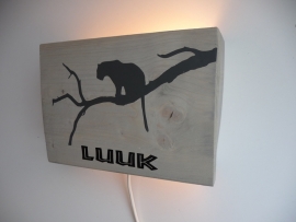 Lamp met naam luipaard