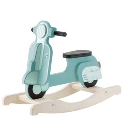 Houten schommel scooter vintage