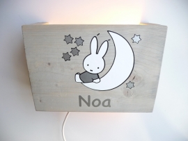 Lamp Nijntje met naam voor Noa