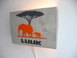 Lamp met naam olifant
