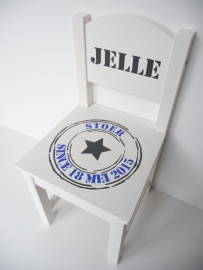 Stoeltje stoer stempel