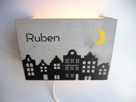 Lamp met naam huizen