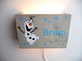 Lamp met naam Olaf Frozen