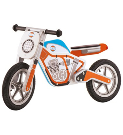 Houten motor oranje