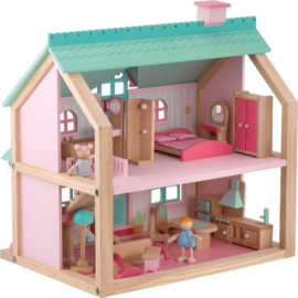 Houten poppenhuis groot