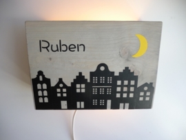 Lamp met naam huizen