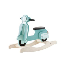 Houten schommel scooter vintage