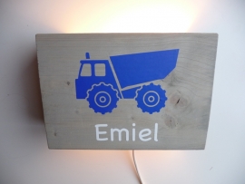 Lamp met naam vrachtwagen