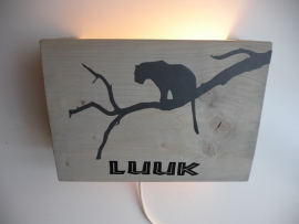 Lamp met naam luipaard