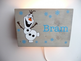 Lamp met naam Olaf Frozen