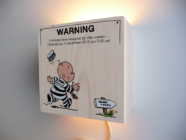 Persoonlijk cadeau Lamp van het geboortekaartje Jason