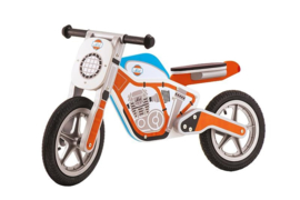 Houten motor oranje