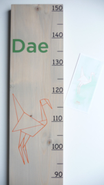 Groeimeter  van geboortekaartje kraam cadeau