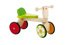 Houten loopfiets baby buggy