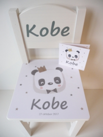gepersonaliseerd kraamcadeau geboortestoeltje met geboortekaartje Kobe