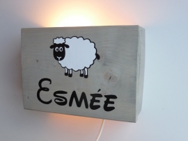 Lamp met naam schaap