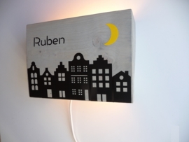 Lamp met naam huizen