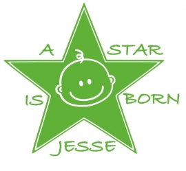 Geboortesticker A star is born