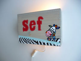 Kraamcadeau lamp van het geboortekaartje
