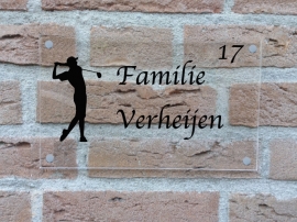 Naambord plexiglas Favoriete sport