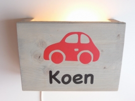 Lamp met naam auto