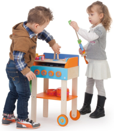 Houten keuken grill